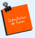 Interdiction de fumer